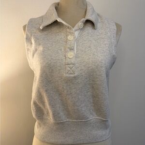 Abercrombie&Fitch Soft A&F Collection Grey Sleeveless Sweatshirt Top Women’s S